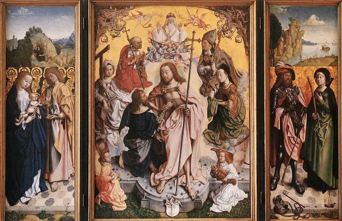 MASTER of the St. Bartholomew Altar St Thomas Altarpiece Germany oil painting art